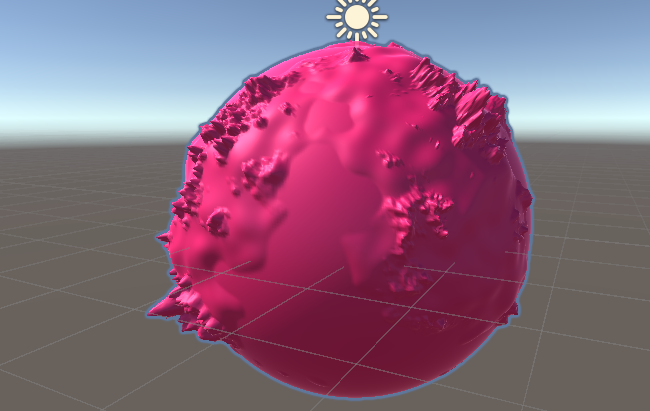  Version of planet using simplex noise