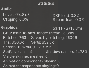 Runtime stats pre-optimalisation