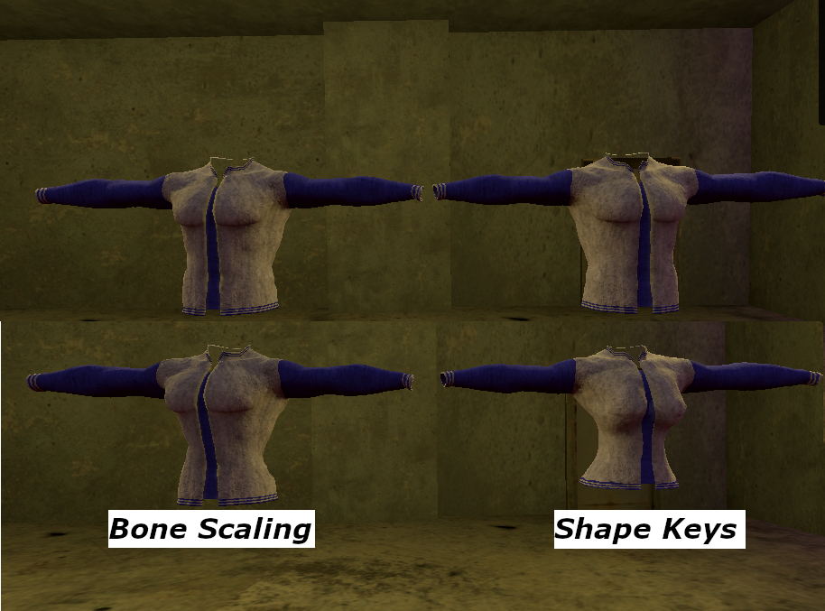 Bone Scaling vs Shape Keys