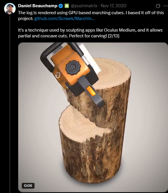 Marching Cubes Cutting