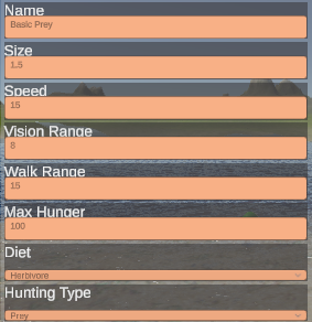 screenshot of filled up screen