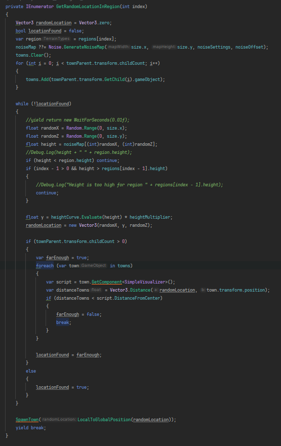 Finding fit location