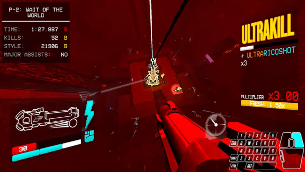Screenshot from the game ULTRAKILL
